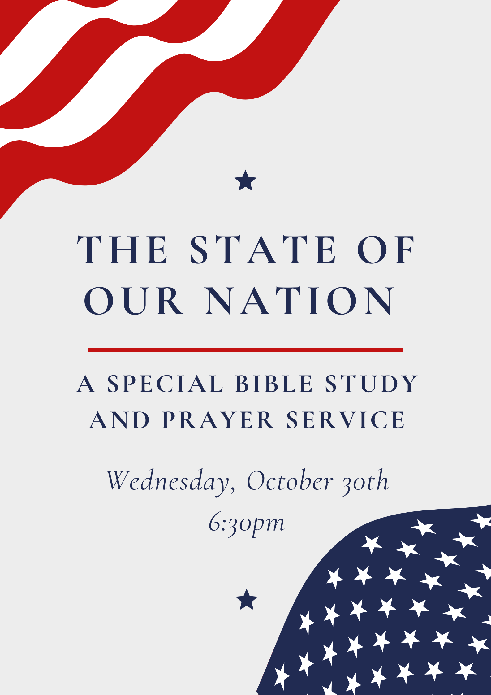 state of our nation – Eastview Baptist Church